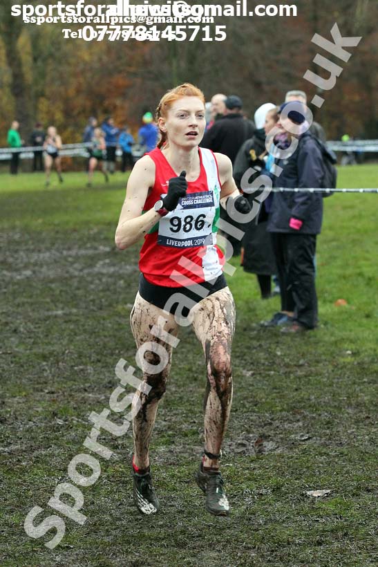 Senior and under-23 women, 2019 European Cross Country Trials and British Cross Challenge, Sefton Park, Liverpool.  Photo: David T. Hewitson/Sports for All Pics